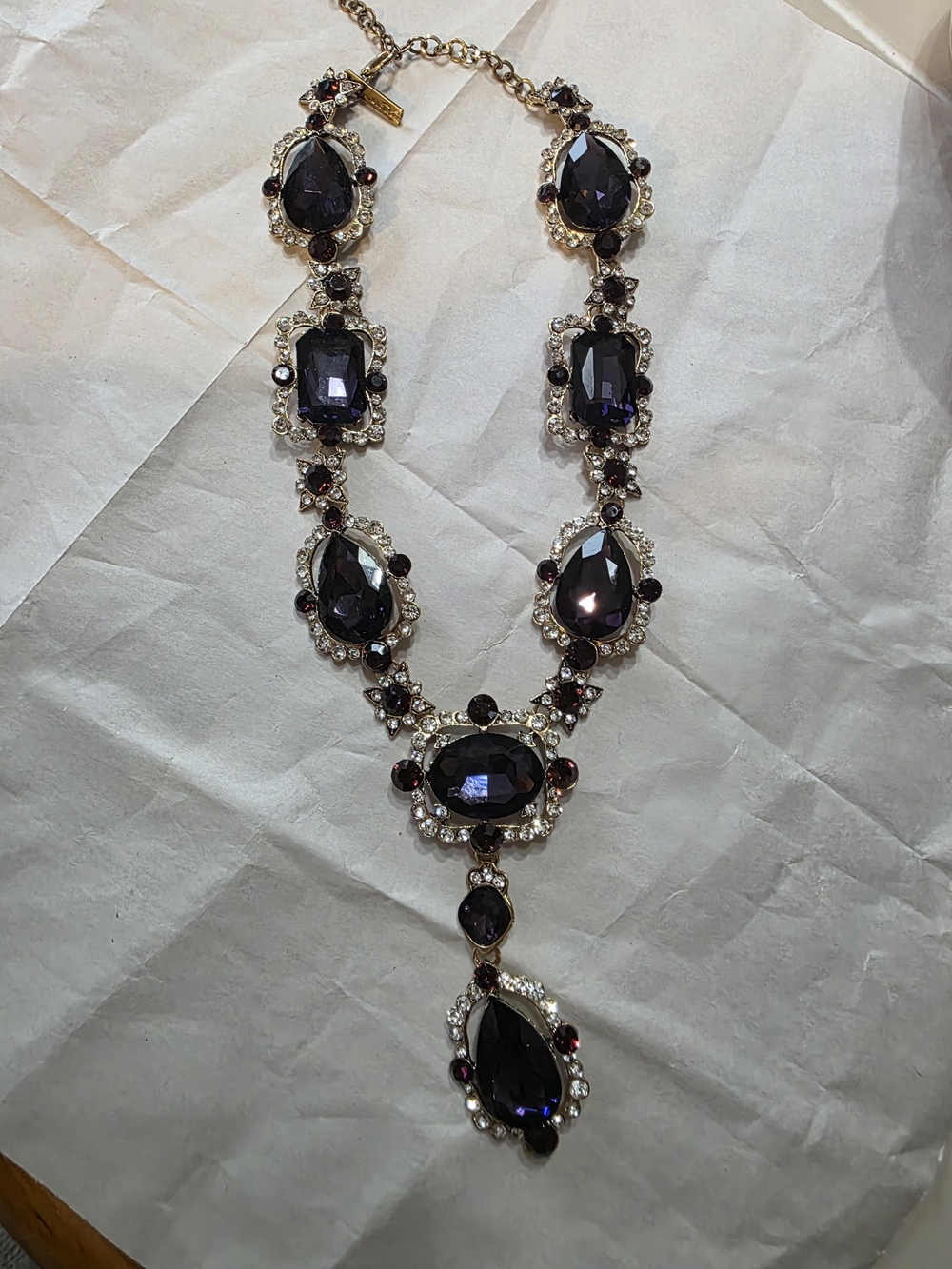 SIGNED Oscar DE LaRenta Vintage Statement Necklace - Picture 6 of 10